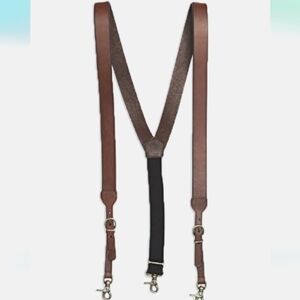Mens Leather Suspenders size M